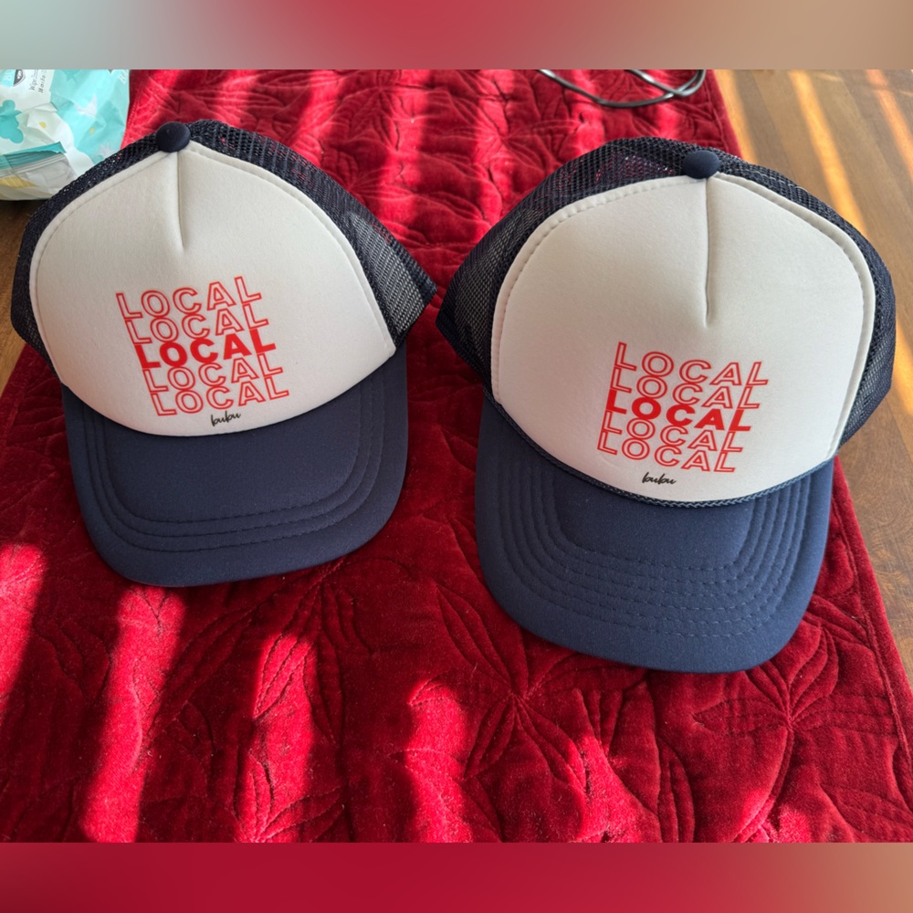 2 matching Toddler and big Kid Local Hats